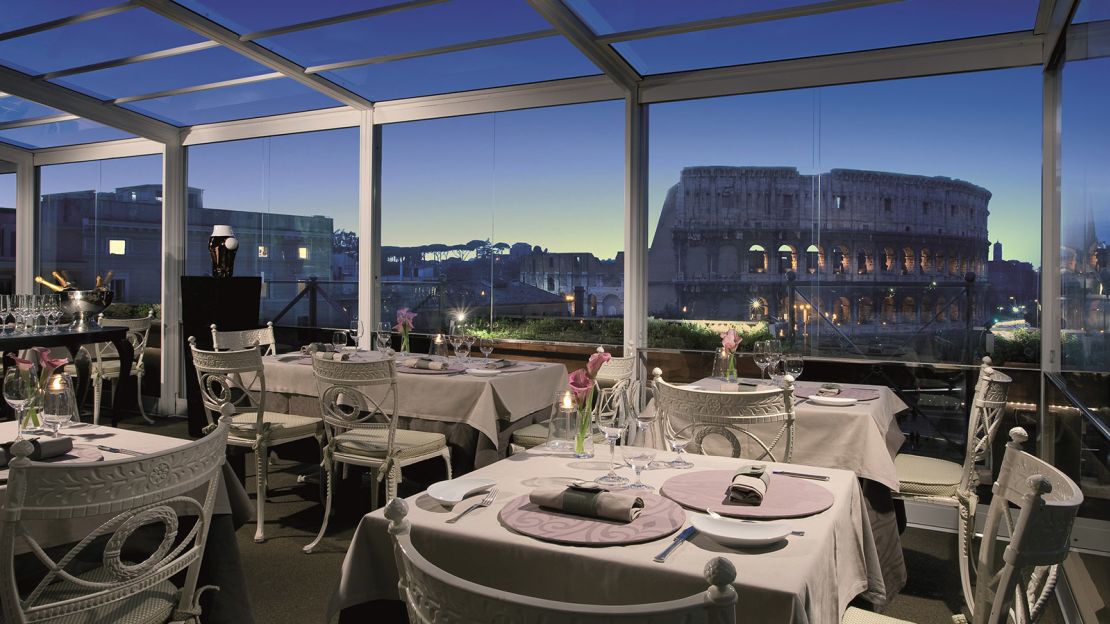 Aroma: Where you can dine with the city's most famous building in the background.