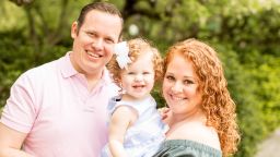 Samantha Golkin-Nigliazzo, shown with her husband, David Nigliazzo, and their daughter.