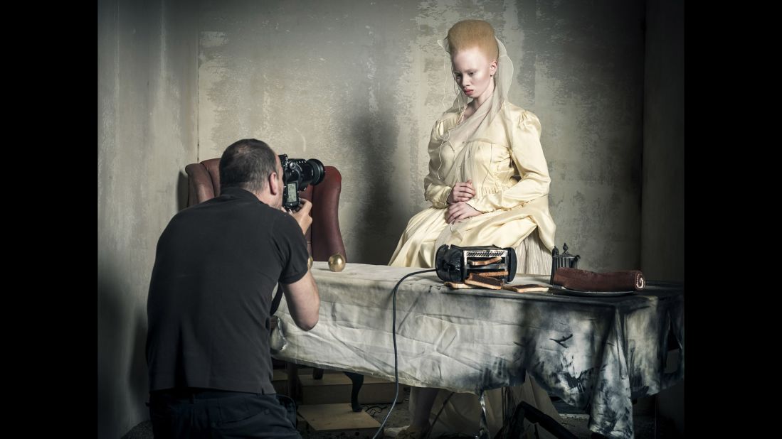 South African model and lawyer Thando Hopa is photographed as the Princess of Hearts.