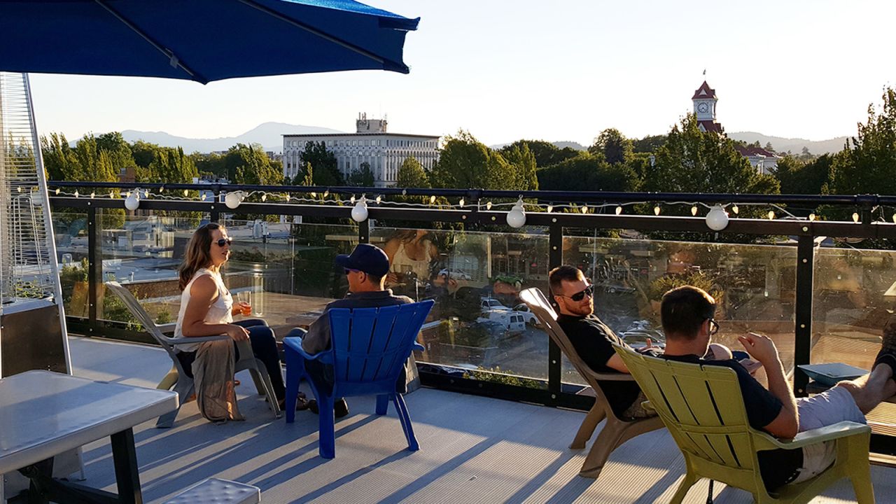 <strong>Sky High Brewing & Pub in Corvallis, Oregon: </strong>The solar eclipse party at the three-story craft brewery will include a breakfast burrito buffet, a Bloody Mary or beer and special eclipse glasses. The rooftop deck boasts excellent views of downtown Corvallis and the surrounding peaks. 