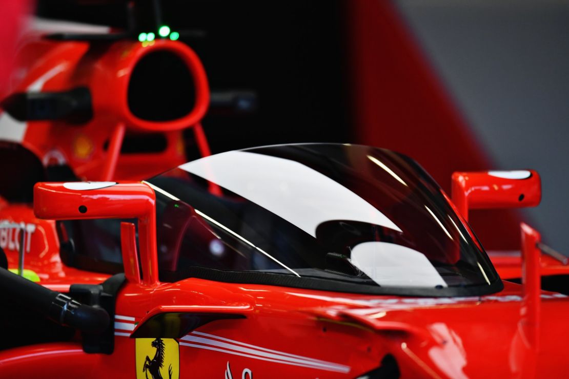 Ferrari's Sebastian Vettel trialed a "Shield" safety device at the recent British Grand Prix weekend.