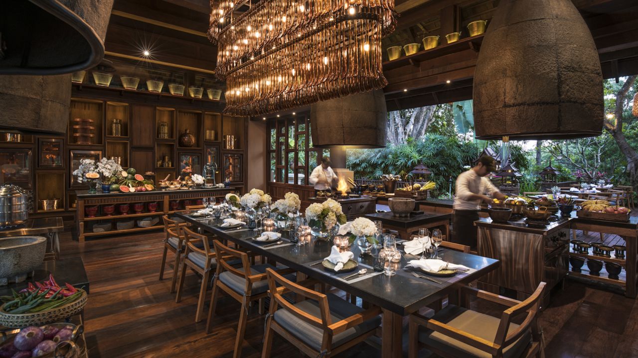 <strong>Four Seasons Chiang Mai:</strong> Bensley recently returned to the Four Seasons Chiang Mai to design its new Rim Tai Kitchen, a cooking studio and restaurant. 