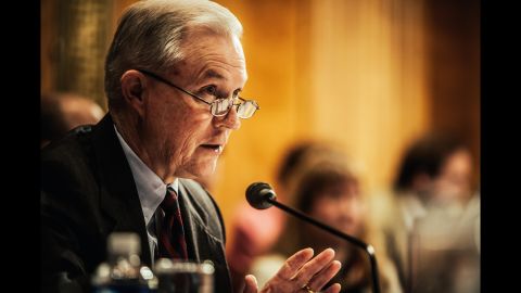 Sessions during a congressional hearing in 2008. He served on the Senate Budget, Judiciary, Armed Services, and Environment and Public Works committees.