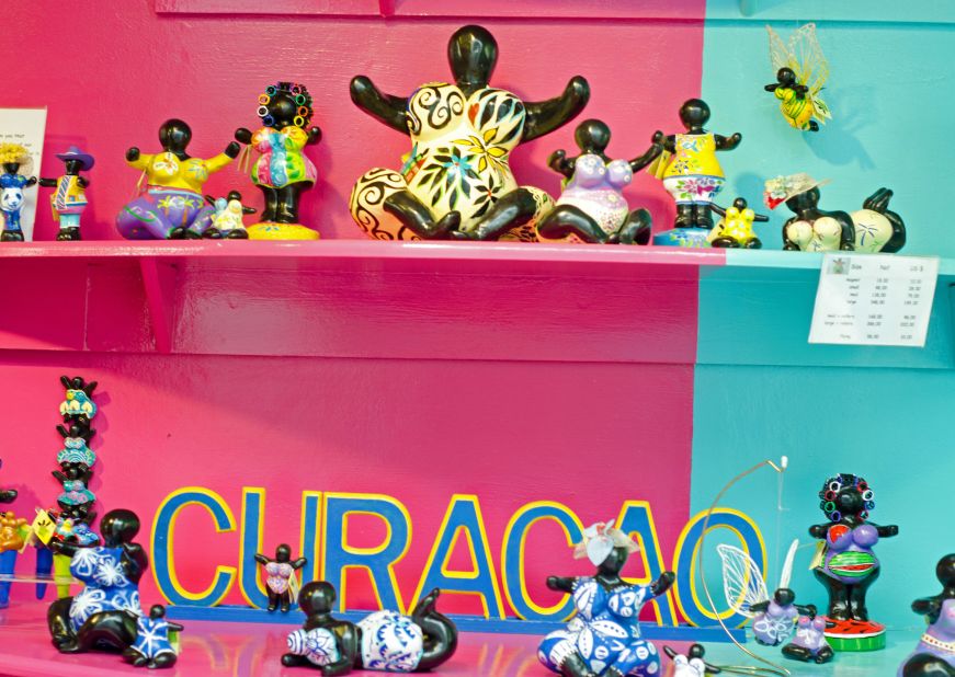 <strong>Buy local crafts:</strong> On Willemstad, Serena's Art Factory stocks hand-painted Chichi dolls -- a folkloric representation of an older sister or wise friend.