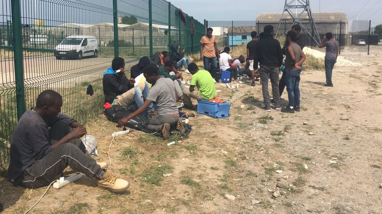 Migrants are continuing to arrive in Calais, despite the closure of the Jungle camp nine months ago.