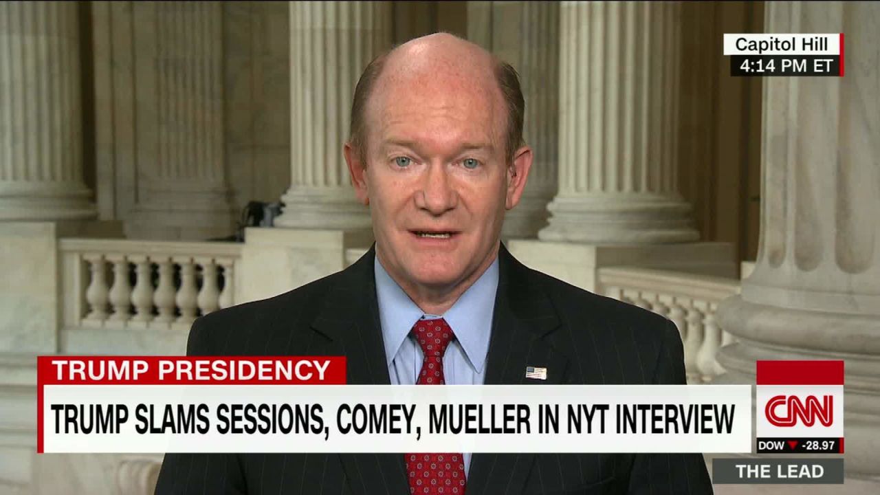 Lead Coons interview Trump: FBI Chief Reports To President Live _00011422.jpg