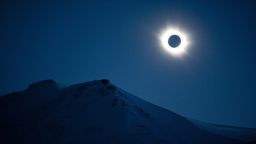 A total solar eclipse can be seen in Svalbard, Longyearbyen, Norway, on March 20, 2015. A partial eclipse of varying degrees is visible, depending on weather conditions, across most of Europe, northern Africa, northwest Asia and the Middle East, before finishing its show close to the North Pole.     
