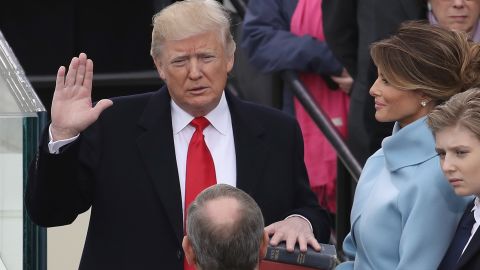 Trump inauguration sworn in swearing in