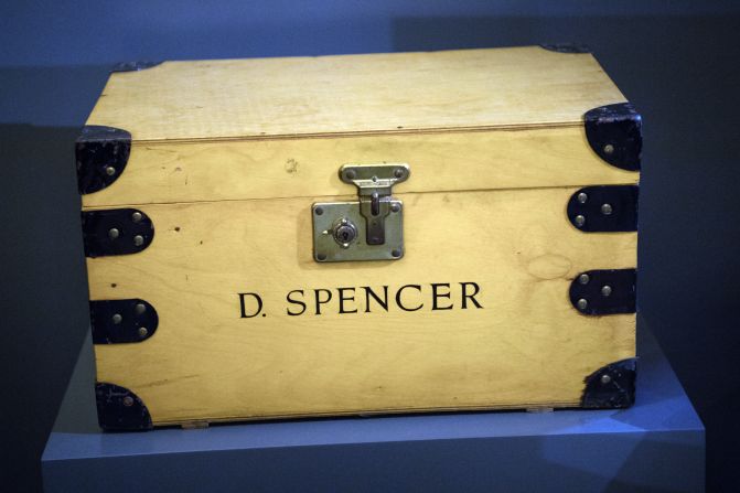 Before she was Diana Princess of Wales, she was Diana Spencer. A wooden school trunk bearing "D. Spencer" was kept by Diana in her sitting room alongside her childhood typewriter.