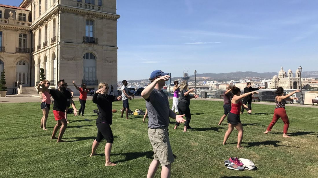 <strong>Regent Seven Seas Cruises:</strong> Infuse your time in port with R&R, thanks to Regent Seven Cruises's new wellness-minded shore tours in the Mediterranean, like a Tai Chi session in Marseille, France. 