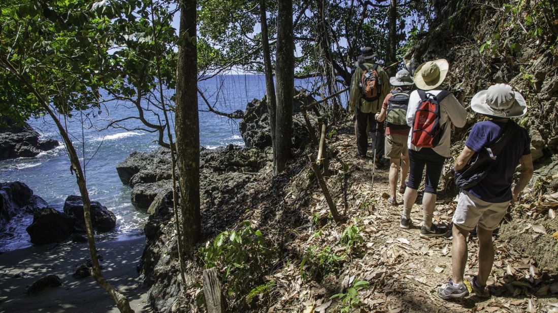 <strong>UnCruise Adventures:</strong> On UnCruise Adventures's new wellness-themed voyages, guests get fit and active from ship to shore: Try a guided beachfront hike in Costa Rica, for instance. 