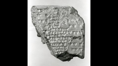 Cuneiform tablet from Mesopotamia describing an eclipse.