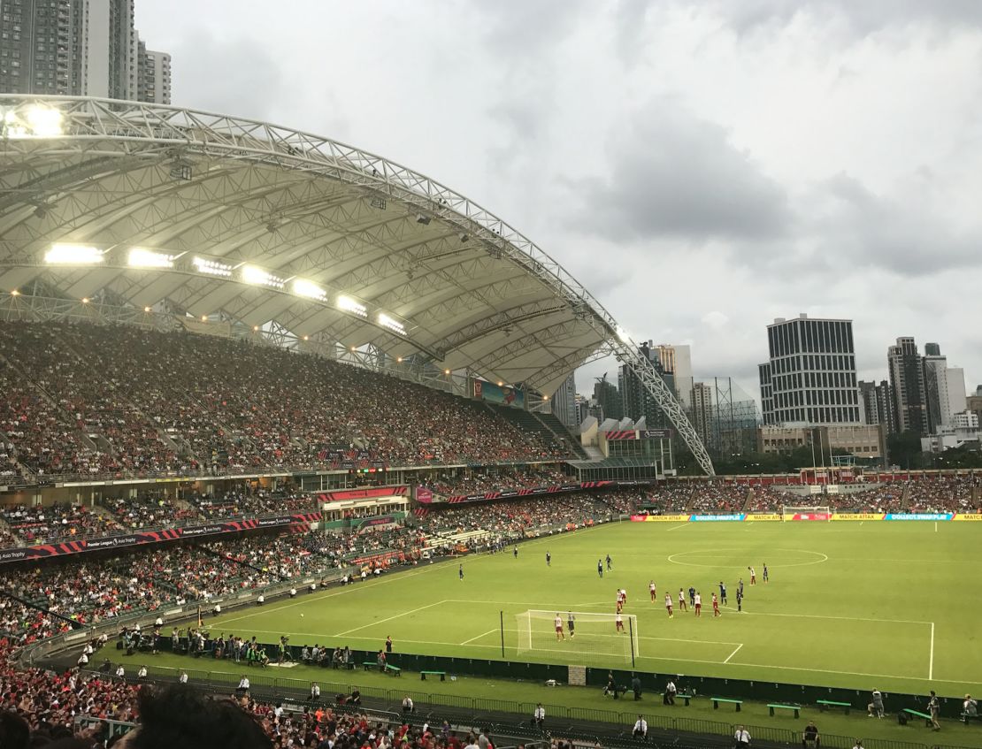 Fans flocked to the Hong Kong Stadium to watch the four Premier League teams in action.