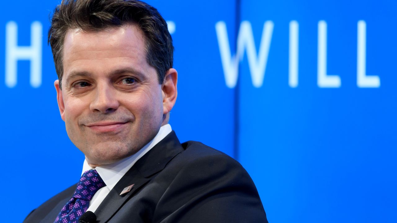 Assistant to the US President Donald Trump Anthony Scaramucci takes part in a meeting on the theme "Monetary Policy: Where Will Things Land?" on the opening day of the World Economic Forum, on January 17, 2017 in Davos.