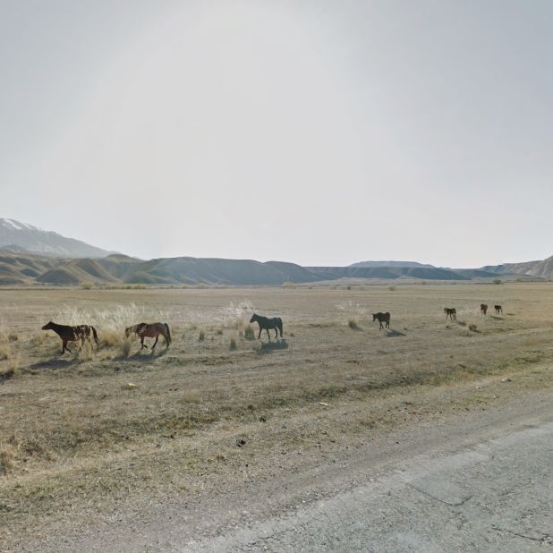 Naryn, Kyrgyzstan -- Kenny has a knack for spotting striking settings." I realized pretty quickly that I really liked those kind of extreme environments," she says, "That might be connected to the fact that due to my agoraphobia, these are places that I would never go to in real life, it would be quite difficult for me to get to."