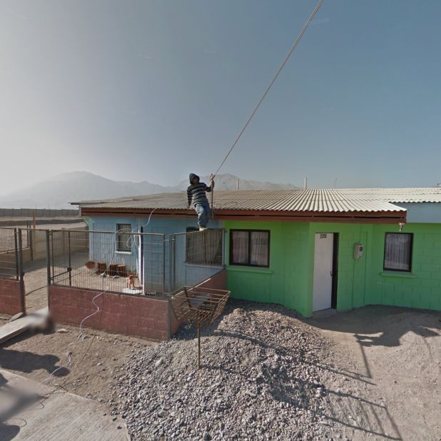 Paipote, Atacama, Chile -- Kenny does see some oddities on her Street View explorations -- but she chooses not to post those. "I try to be as respectful as I possibly can, I always think about that," she says.<br />
