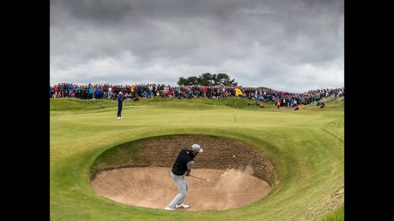 Johnson struggled to mount a challenge on the second day in northwest England.