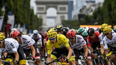 "Each time I've won the Tour it's been so unique, so different, such a different battle to get to this moment," said Froome.