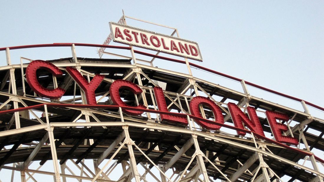 <strong>The Cyclone:</strong> This wooden roller coaster welcomed its first guests in 1927.