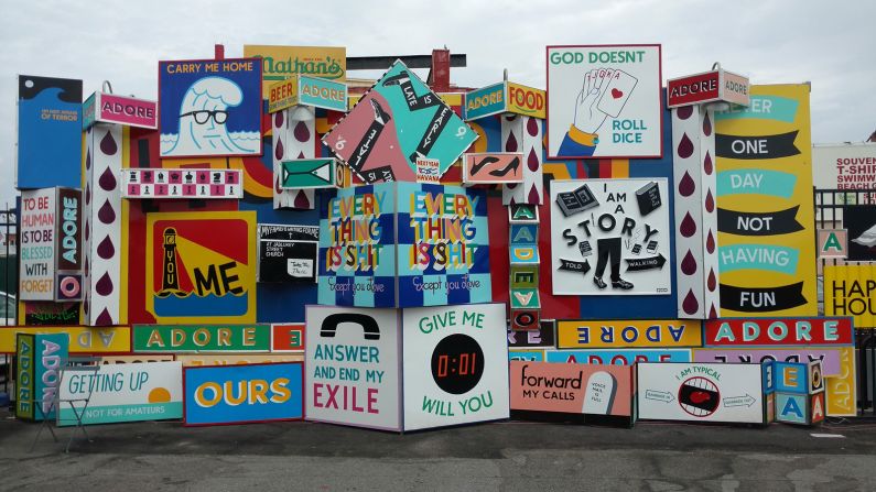 <strong>Coney Art Walls:</strong> Continuing Coney's tradition of bright, colorful street and graphic art, the Coney Art Walls have welcomed famous and anonymous artists alike.