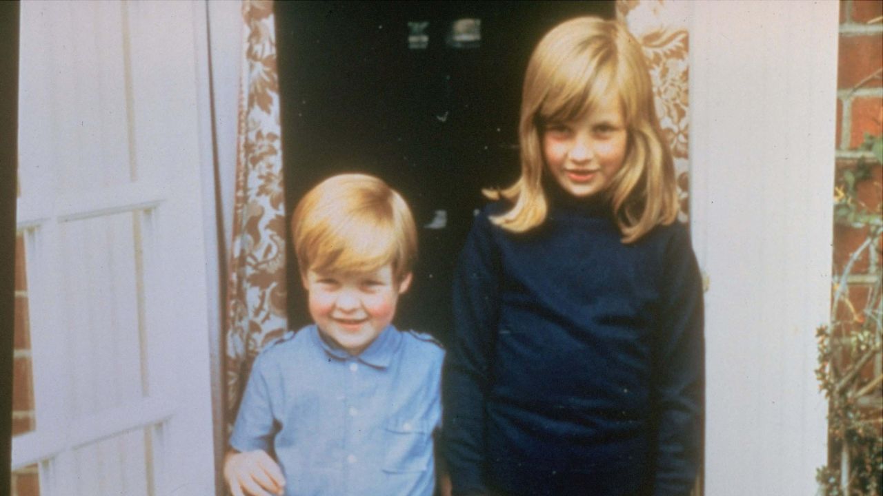 Diana poses with her brother, Charles, in 1968. She also had two sisters, Sarah and Jane.
