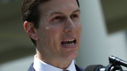 Senior Advisor to the President Jared Kushner makes a statement from at the White House after being interviewed by the Senate Intelligence Committee in Washington on July 24, 2017.