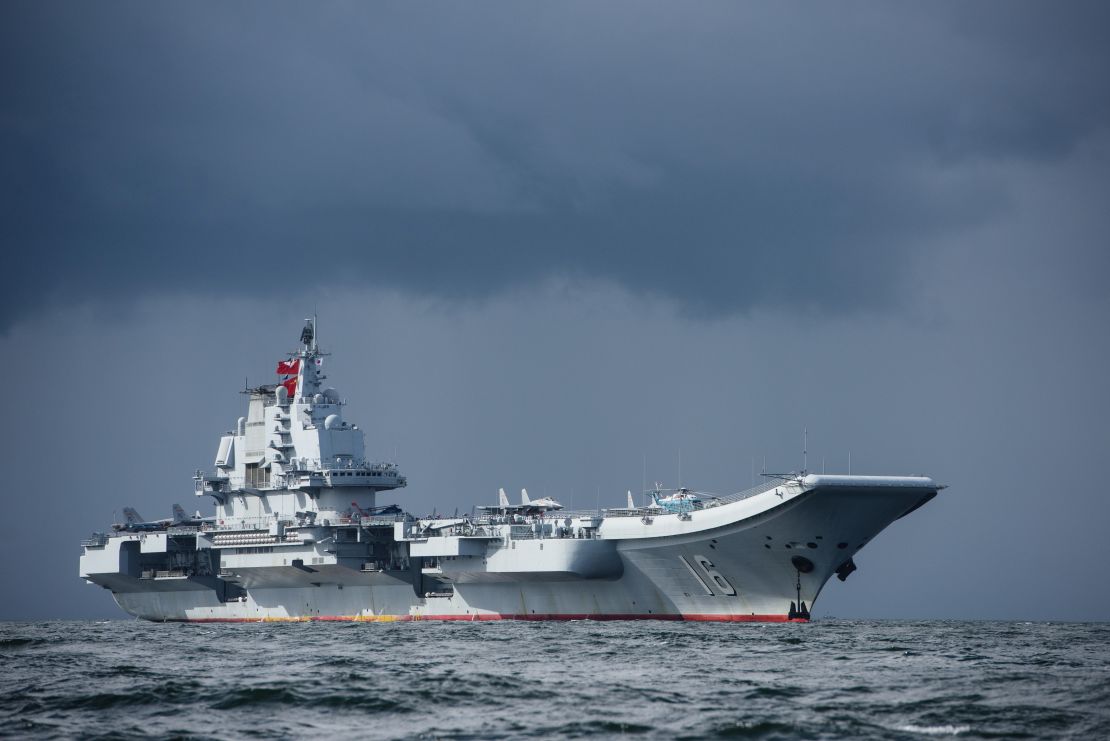 The Chinese aircraft carrier Liaoning arrives in Hong Kong in this 2017 file photo.