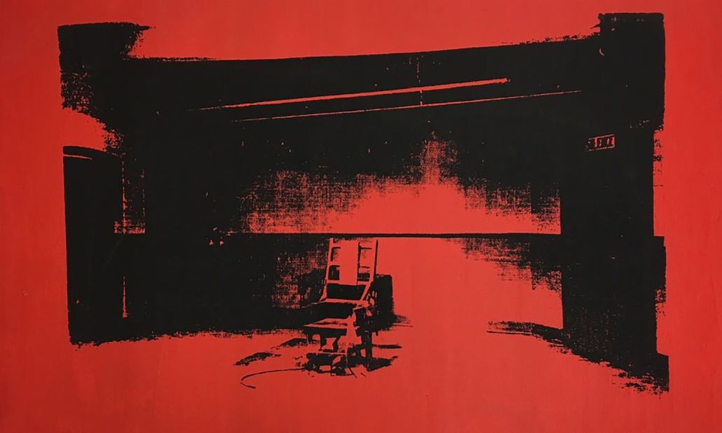 "Little Electric Chair" by Andy Warhol. The recently uncovered silkscreen, titled "Little Electric Chair," had spent over 40 years in storage alongside Cooper's old tour equipment, according to the singer's longtime manager Shep Gordon.