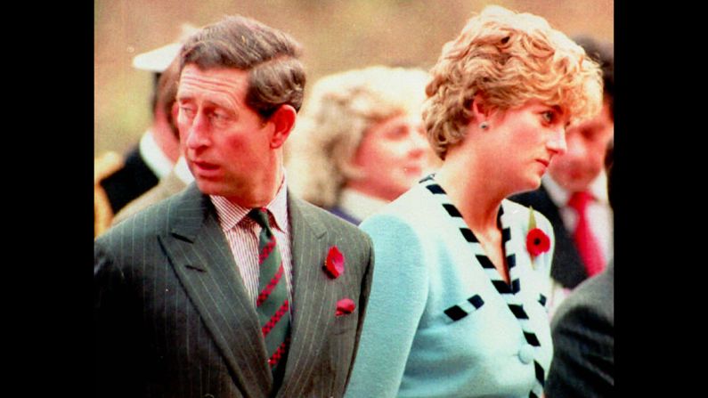 Charles and Diana attend a memorial service during a tour of South Korea in November 1992. A month later, it was announced that they had formally separated.
