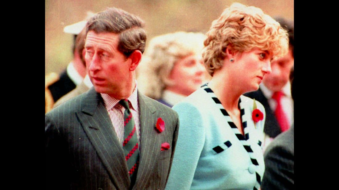 Charles and Diana attend a memorial service during a tour of South Korea in November 1992. A month later, it was announced that they had formally separated.