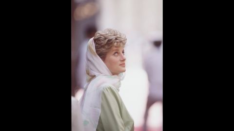 Diana visits Egypt in May 1992.
