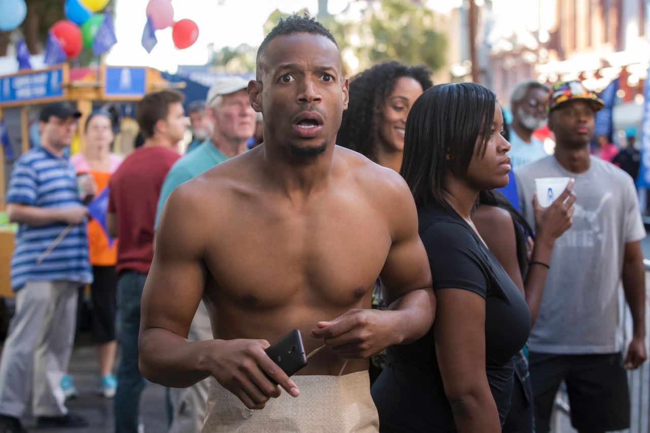 <strong>"Naked": </strong>Marlon Wayans stars as a man who wakes up naked in an elevator on the day of his wedding -- over and over again "Groundhogs Day" style. <strong>(Netflix) </strong>