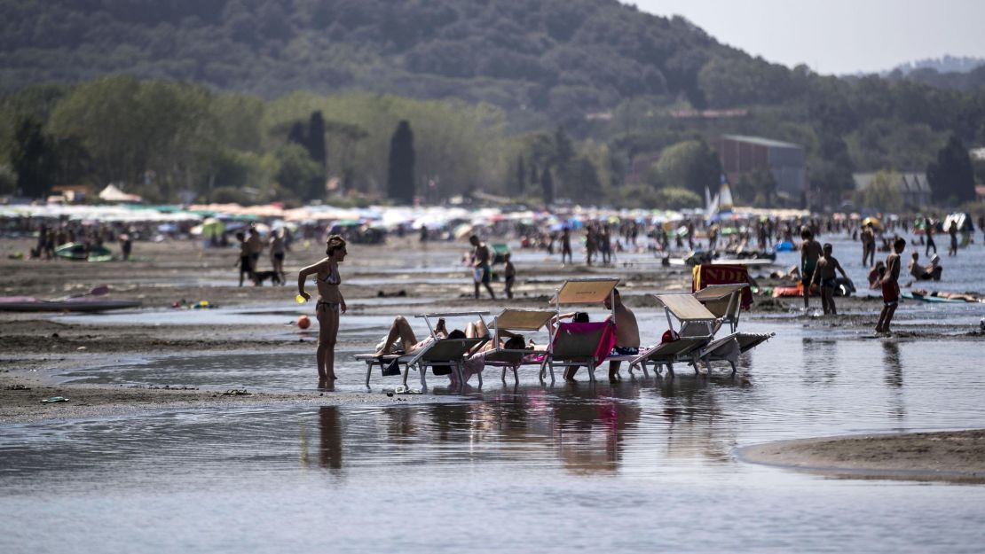 Lake Bracciano is an important supplier of water to Rome.