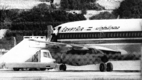 In 1985, Palestinian terrorists hijacked EgyptAir Flight 648 en route from Greece to Egypt. Hijackers allowed pilots to land the Boeing 737 in Malta for refueling -- which began a long standoff with authorities. Eventually, Egyptian  forces stormed the jet. When it was all over, 59 passengers and crew were dead including two hijackers. The remaining hijacker, Omar Rezaq, eventually served seven years in a Malta prison and was released. 