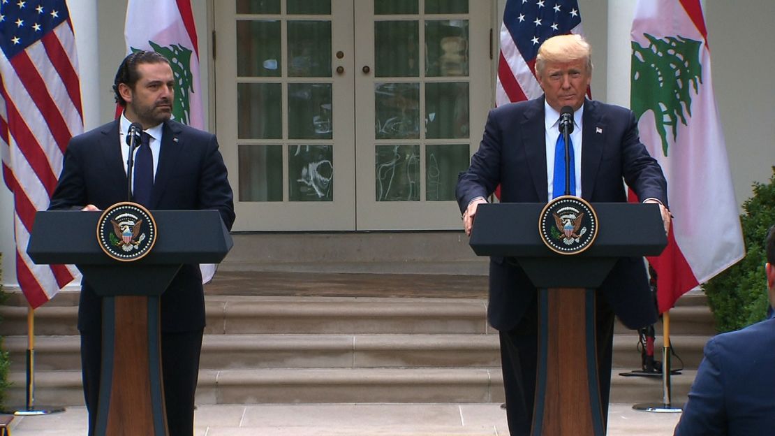 PM Saad Hariri's joint press conference with US President Donald Trump