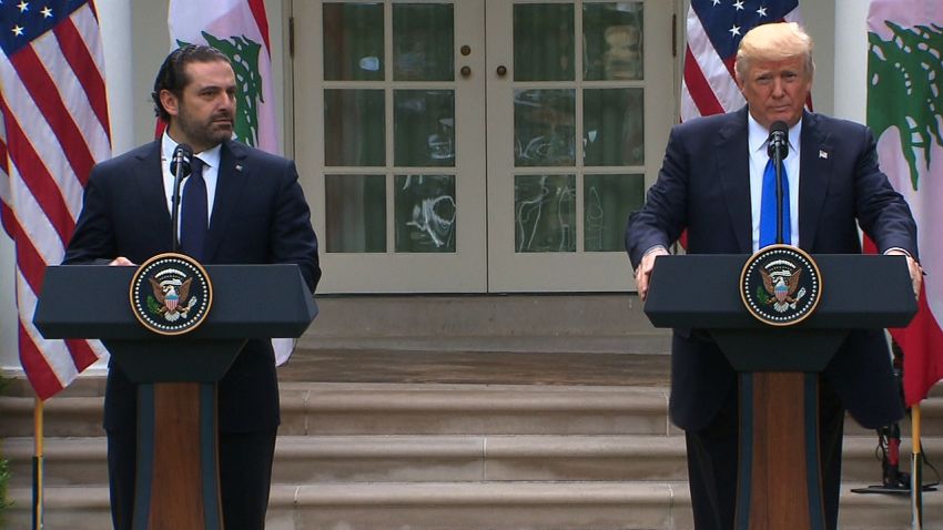 Trump and Hariri