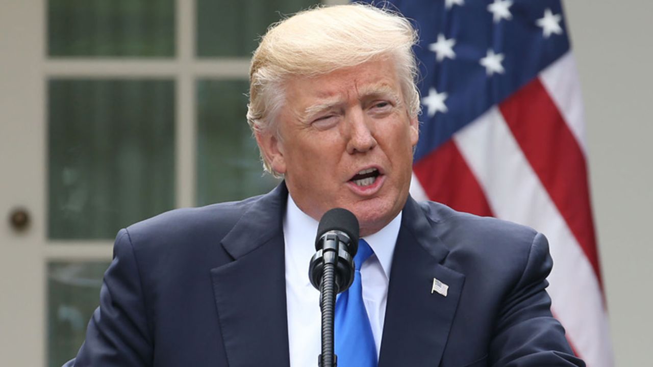 US President Donald Trump holds a news conference with Prime Minister of Lebanon Saad Hariri, in the Rose Garden at the White House on July 25, 2017 in Washington,DC. / AFP PHOTO / Tasos Katopodis        (Photo credit should read TASOS KATOPODIS/AFP/Getty Images)