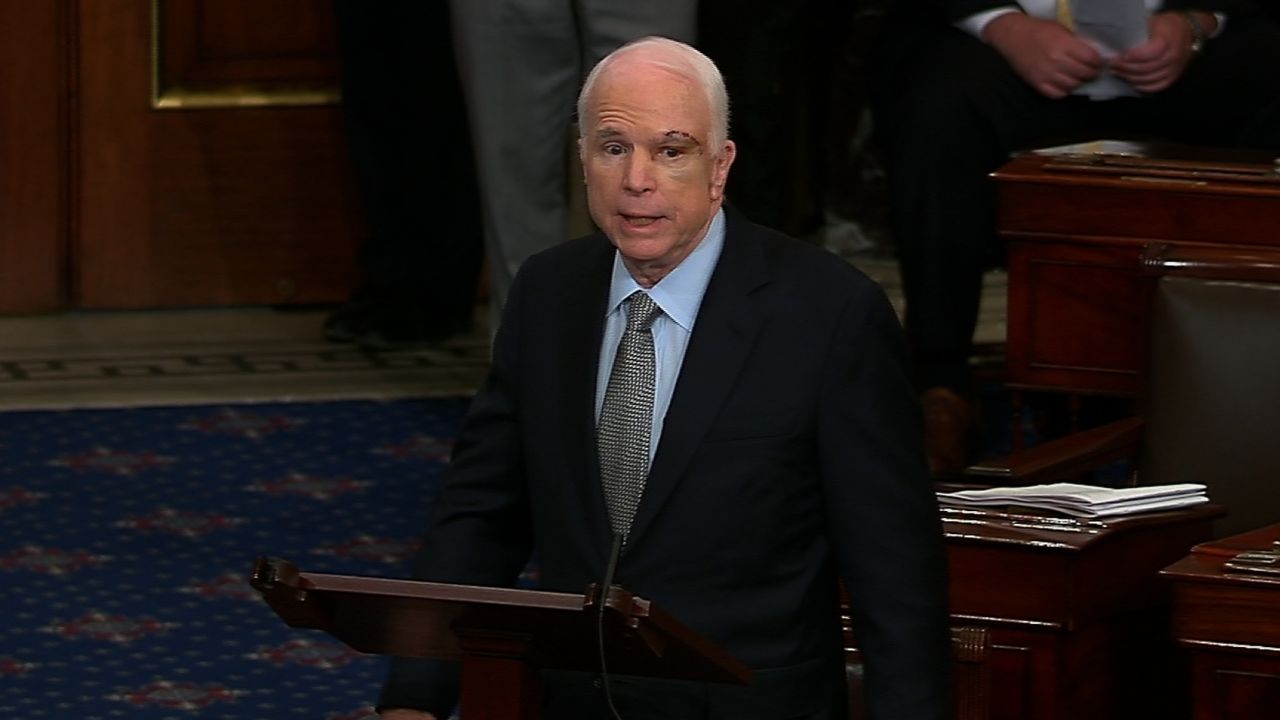 McCain Senate floor