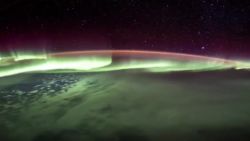 Southern Lights captured from space station