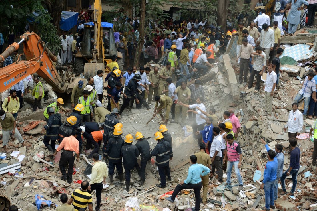 India building collapse kills at least 10 people | CNN