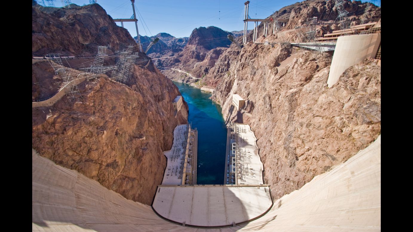 <strong>Hoover Dam</strong>: Located at the Nevada-Arizona border, this dam turned Las Vegas from a truck stop into the city it is today. Tourists can tour the dam, which is located about 30 minutes southeast of Las Vegas. 