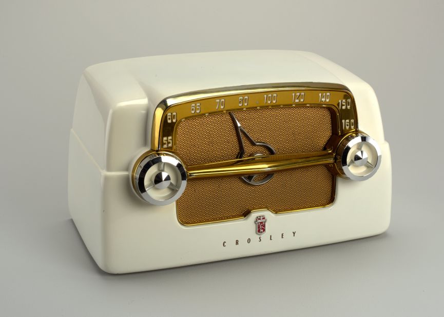 This Crosley radio might look retro now, but at the time it was the height of chic, taking influence from the automobile. 