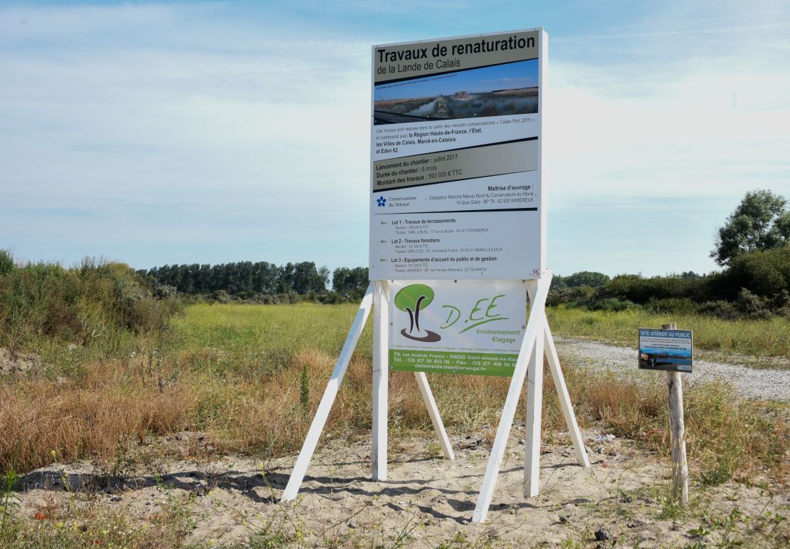 The site had long been earmarked for a nature reserve, but the migrant crisis delayed the project.