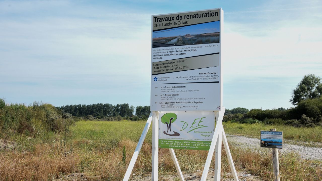 The site had long been earmarked for a nature reserve, but the migrant crisis delayed the project.