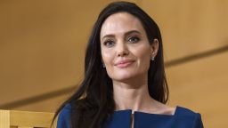 Angelina Jolie attends the annual lecture of the Sergio Vieira de Mello Foundation at the United Nations (UN) office in Geneva on March 15, 2017. 