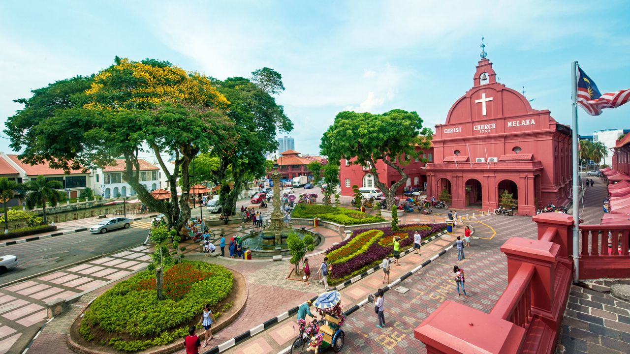 <strong>Malacca:</strong> (Melaka in Malay) is a seaside town two hours' south of Kuala Lumpur and a social melting pot with Islamic, Chinese and Indian influences as well as a rich European history through colonization by the Portuguese, Dutch and British over the years.