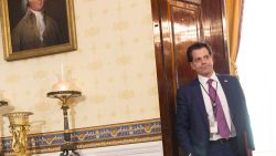White House Communications Director Anthony Scaramucci is seen before the start of a health care related event at The White House on July 24, 2017 in Washington, DC.