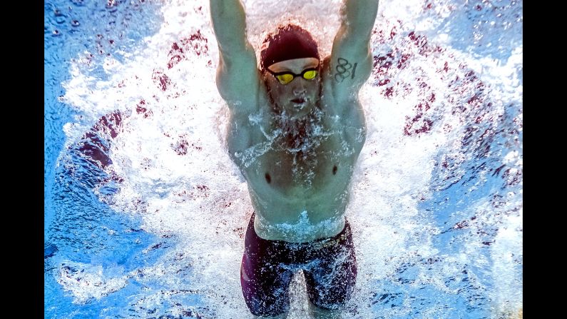 Briton Adam Peaty has secured gold medals in both the 50m and 100m breaststroke competitions, breaking the world record twice in one day in the shorter distance. Here, an underwater camera takes a closer look at his <a href="index.php?page=&url=http%3A%2F%2Fedition.cnn.com%2F2017%2F07%2F26%2Fsport%2Fadam-peaty-world-championships-swimming-gold%2Findex.html">"new kind of stroke."</a>
