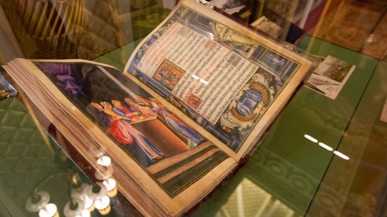 The most recent gift in the collection was given by King Felipe VI and Queen Letizia of Spain just days before the exhibition opened in July 2017. It's a reproduction of a book that belonged to Spain's King Philip II, who married England's Queen Mary Tudor in the 16th century -- a sign of the history the two countries share.
