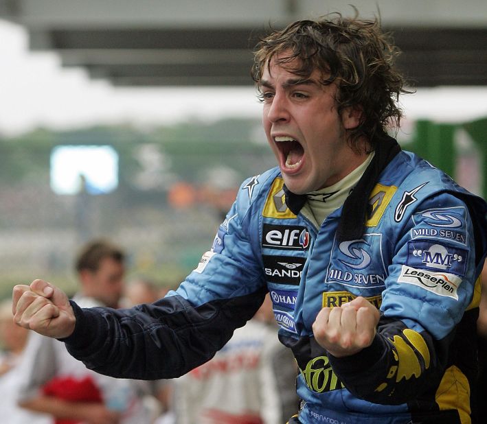 It's a far cry from his Renault days when Alonso won the 2005 drivers' championship by a comfortable 21-point margin... 